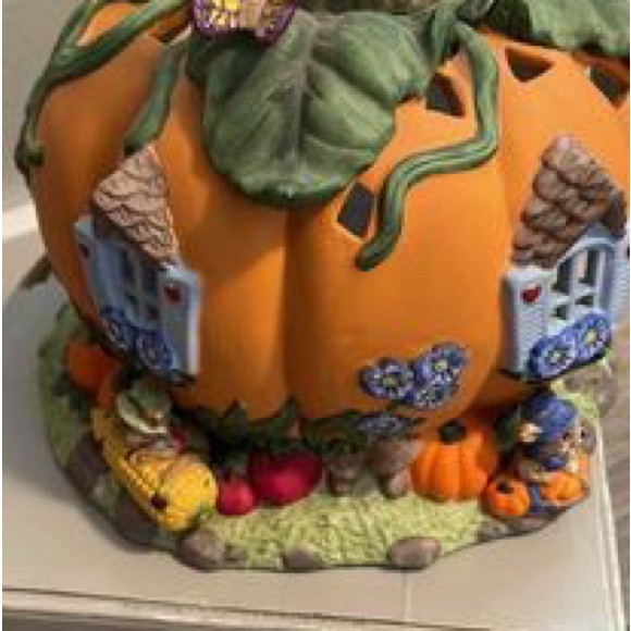 Partylite Harvest Pumpkin Tealight House - Picture 3 of 4